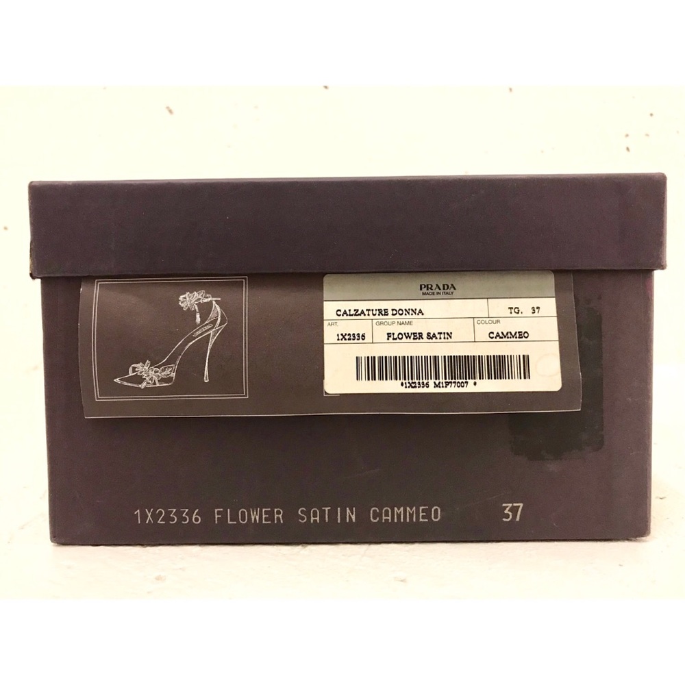 PRADA Like NEW Ankle Strap Peep Toe Heels - Picture 8 of 8